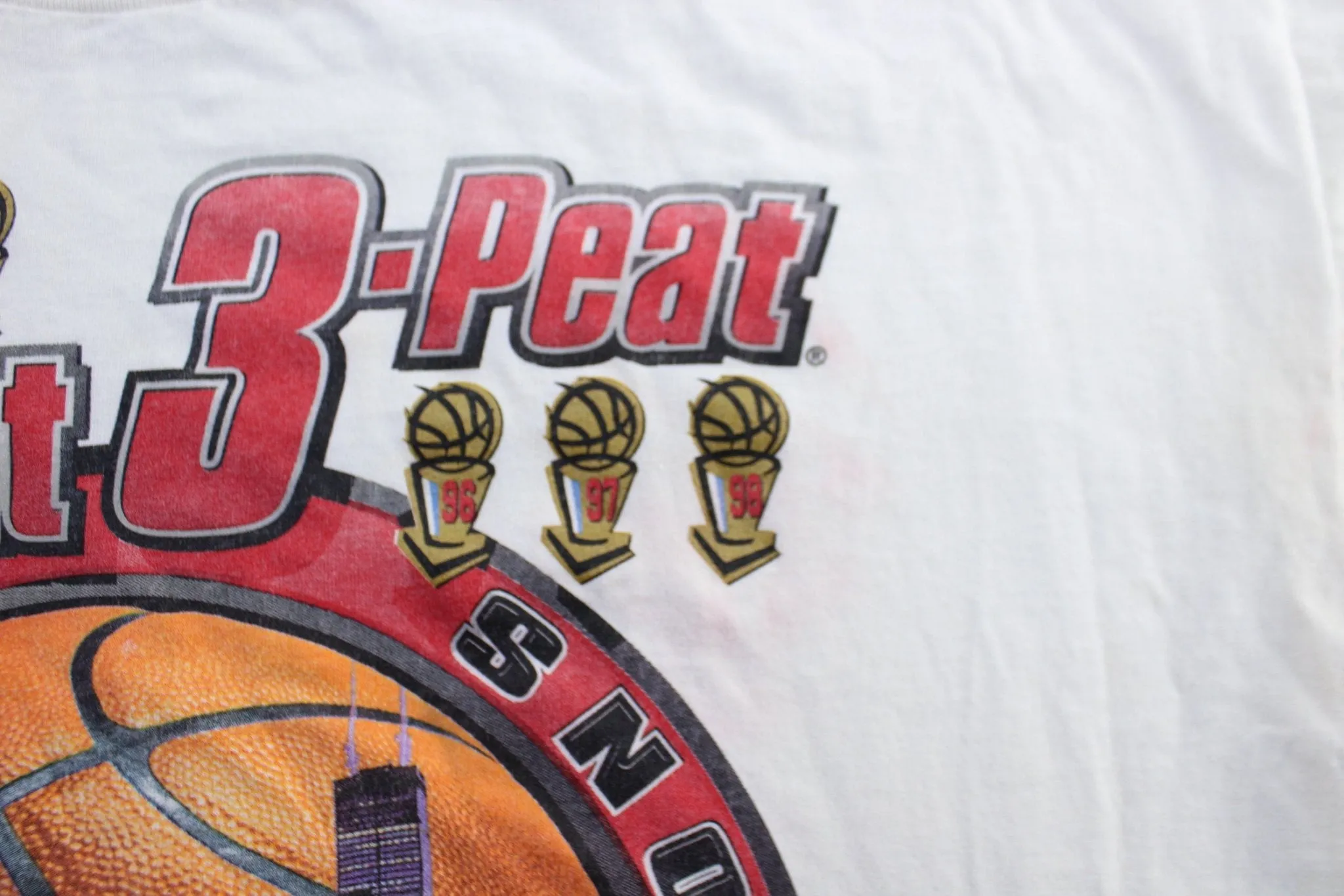 1998 Chicago Bulls 3 Peat NBA Champions Starter Tank Top