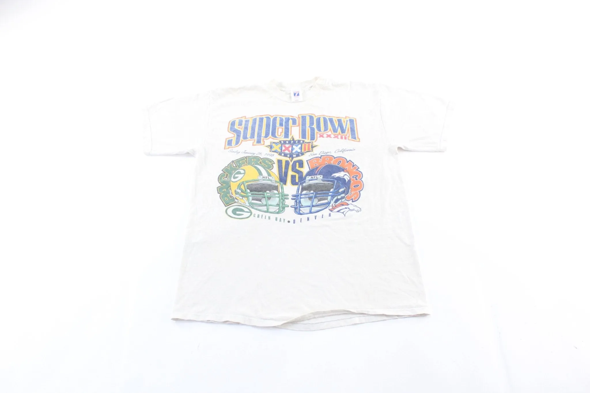 1998 Green Bay Packers vs Denver Broncos SuperBowl T-Shirt