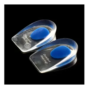 2pcs Heel Pad Soft Silicone Gel Insoles, Heel Spurs Foot Cushion, Foot Massager, Height Increase Insoles