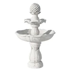 3 Tier Solar Powered Water Fountain Greek Style Birdbath Garden Ornament