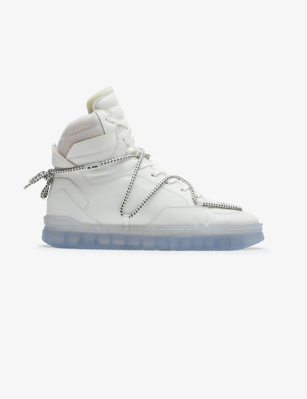 703 white ice high-top sneaker