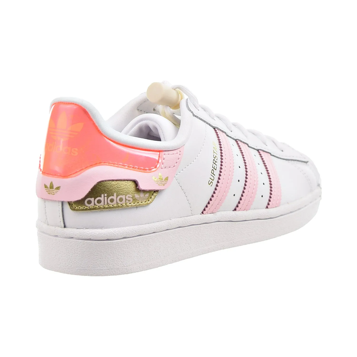 Adidas Superstar Women's Shoes Cloud White-Clear Pink-Solar Red