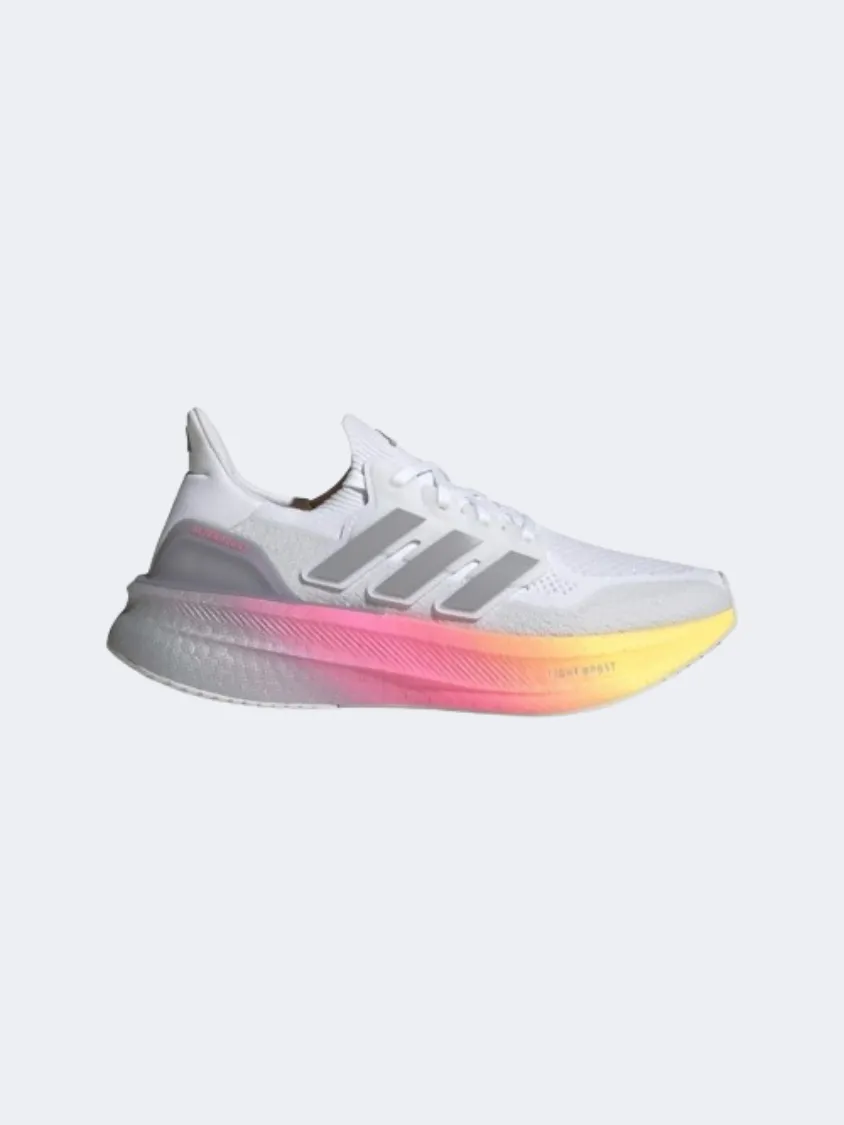 Adidas Ultraboost 5 Women Running Shoes White/Grey/Pink