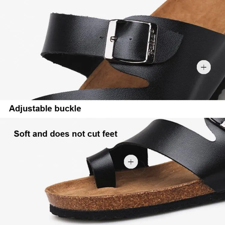 Adjustable Couple Cork Footwear - Summer Flip-Flops & Beach Sandals for Men