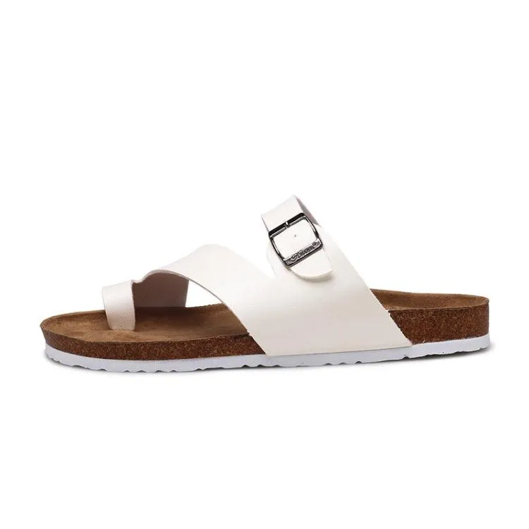 Adjustable Couple Cork Footwear - Summer Flip-Flops & Beach Sandals for Men