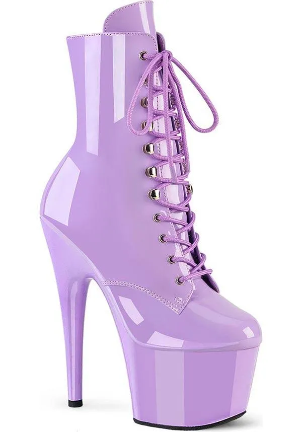 ADORE-1020 [Lavender Patent] | PLATFORM BOOTS [PREORDER]