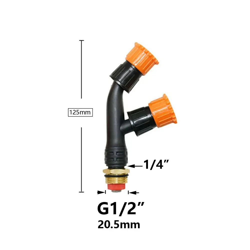 Agricultural Copper Atomizing Sprayer Nozzle Single/Double/Three Nozzle Head Garden Lawn Irrigation Pesticide Spraying Sprinkler