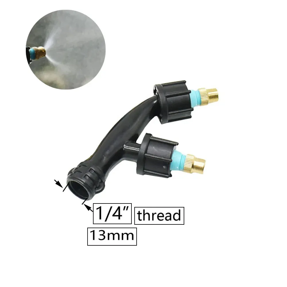 Agricultural Copper Atomizing Sprayer Nozzle Single/Double/Three Nozzle Head Garden Lawn Irrigation Pesticide Spraying Sprinkler