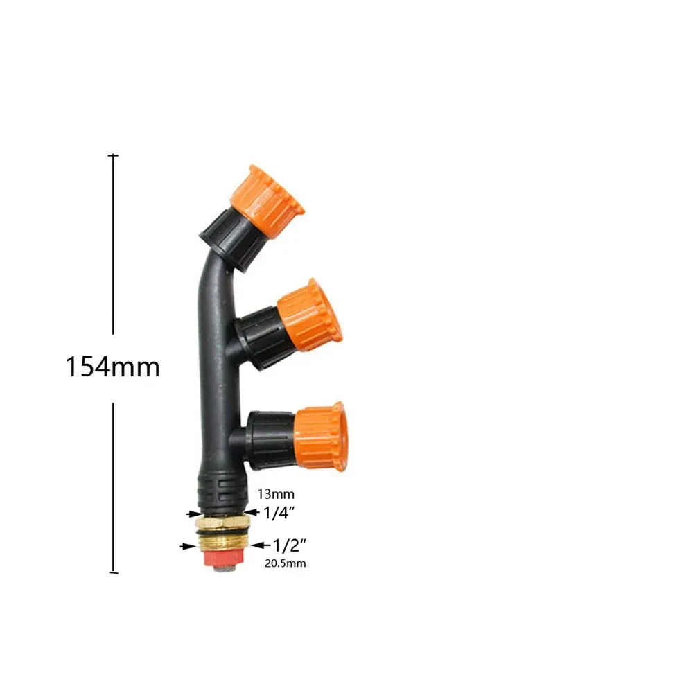 Agricultural Copper Atomizing Sprayer Nozzle Single/Double/Three Nozzle Head Garden Lawn Irrigation Pesticide Spraying Sprinkler