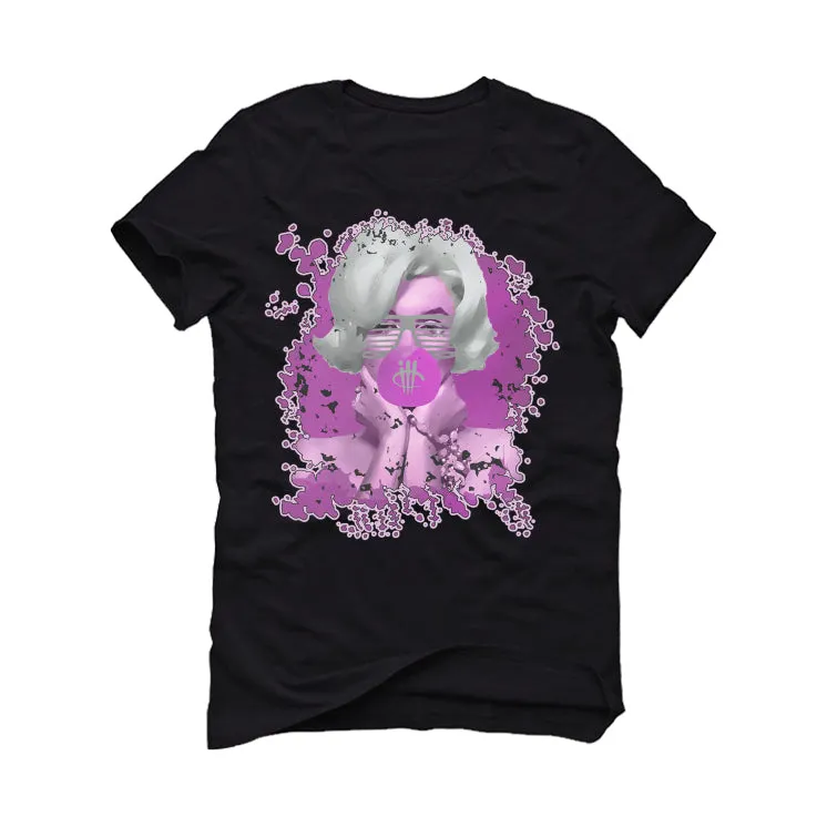 Air Jordan 7 GS “Barely Grape” Black T-Shirt (BUBBLE GUM)