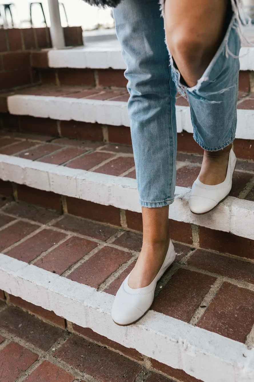 Alba - Classic White Ballet Flat