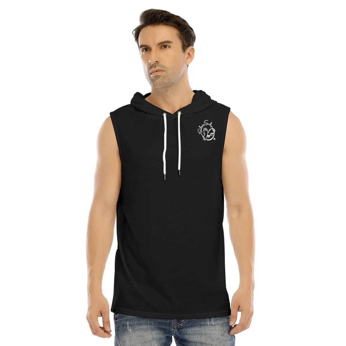 All-Over Print Men's Tank Hooded Vest