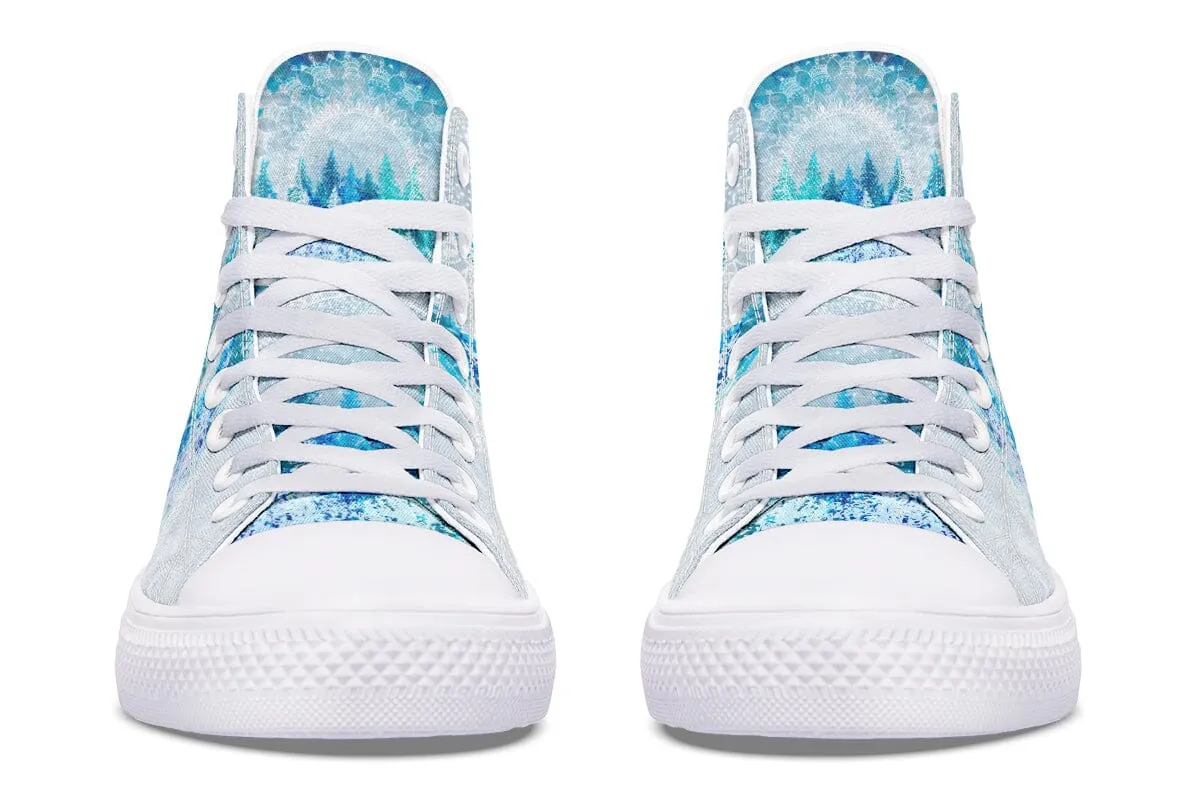 Among The Pines Mandala High Top Shoes