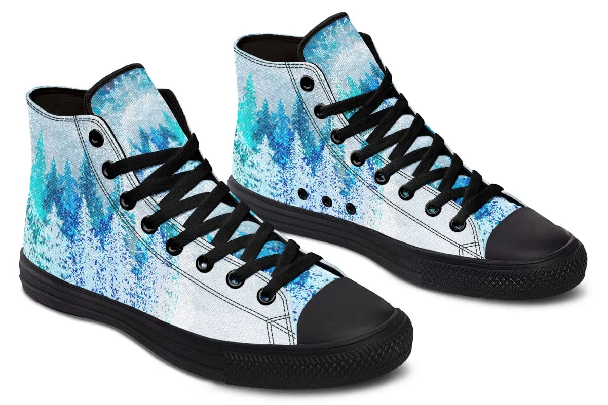 Among The Pines Mandala High Top Shoes