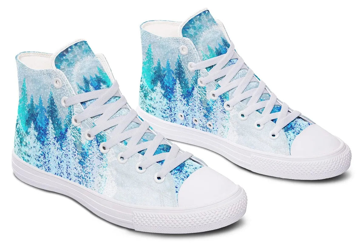 Among The Pines Mandala High Top Shoes