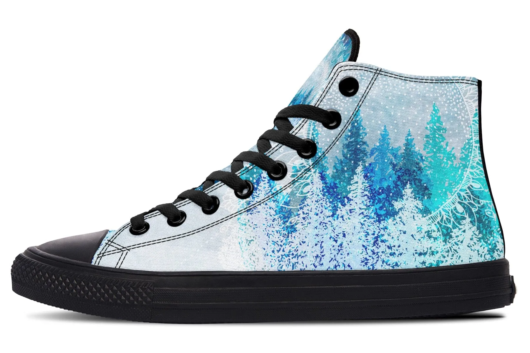 Among The Pines Mandala High Top Shoes