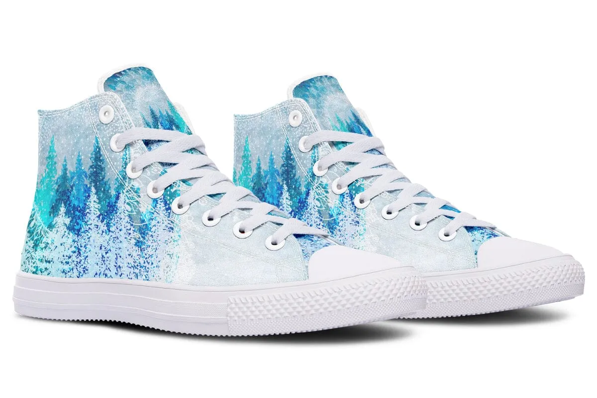 Among The Pines Mandala High Top Shoes