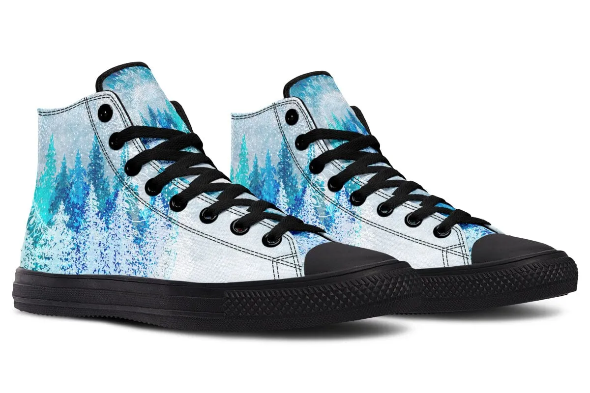 Among The Pines Mandala High Top Shoes