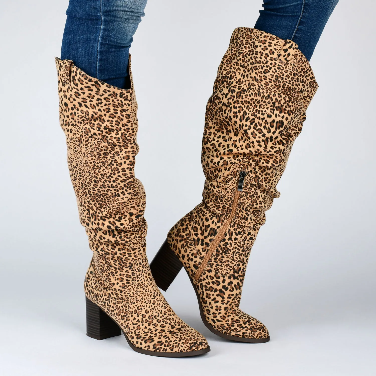 ANEIL KNEE-HIGH BOOTS IN FAUX SUEDE