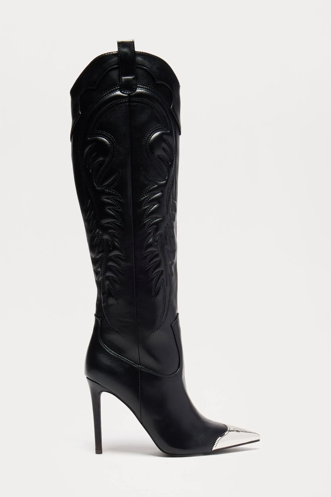 Ares Knee High Boots - Black