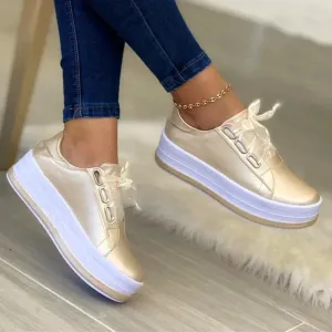 Ashore Shop Women Sports Shoes Lady Vulcanized Shoes Outdoor Platform Shoes