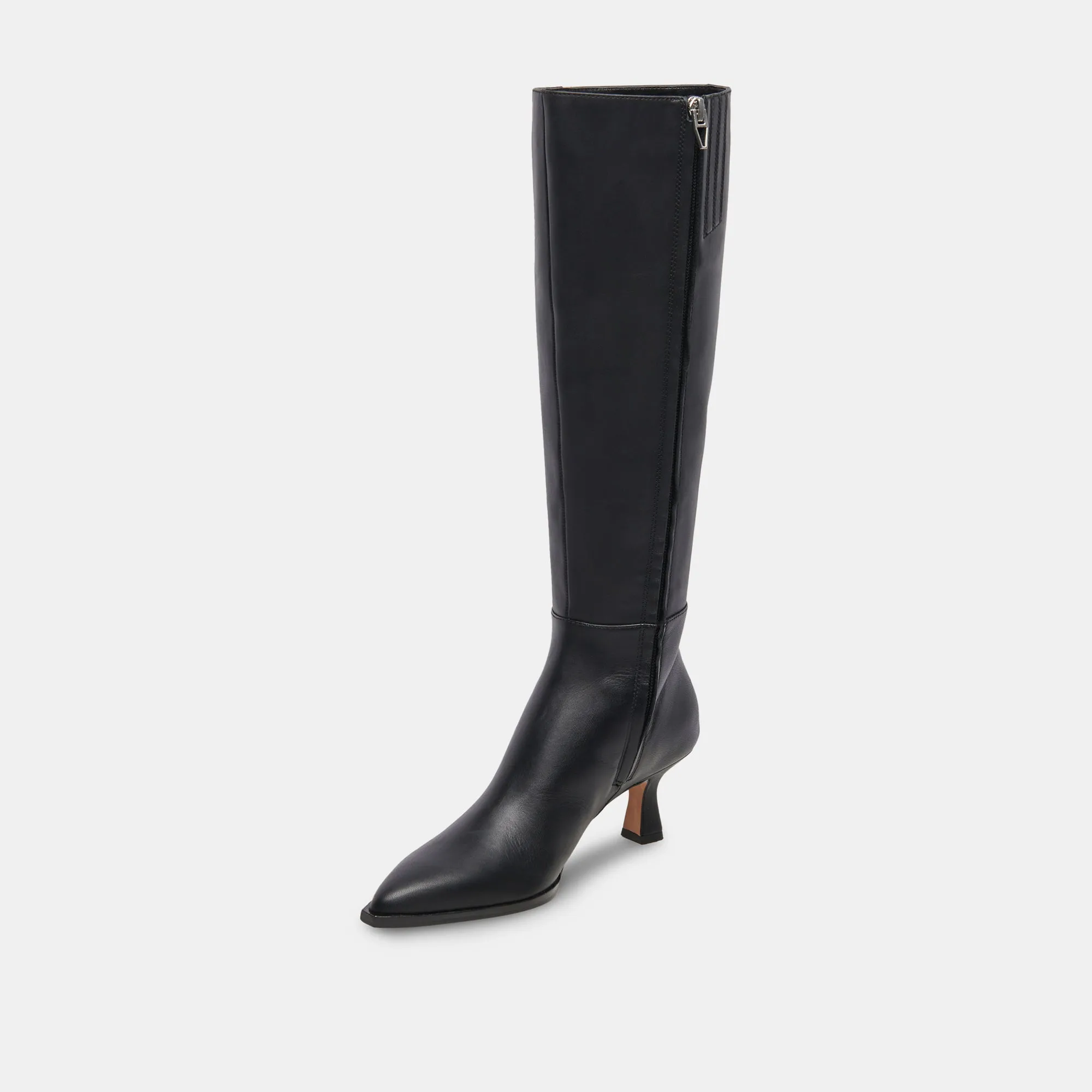 AUGGIE WIDE CALF BOOTS BLACK LEATHER