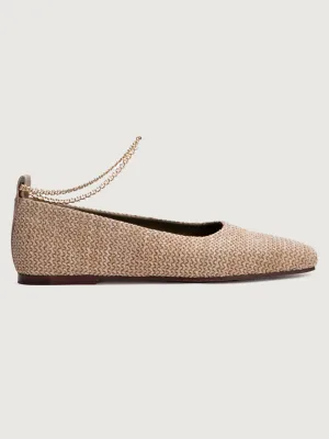 Augusta Ballet Flat - Light/ Pastel Brown