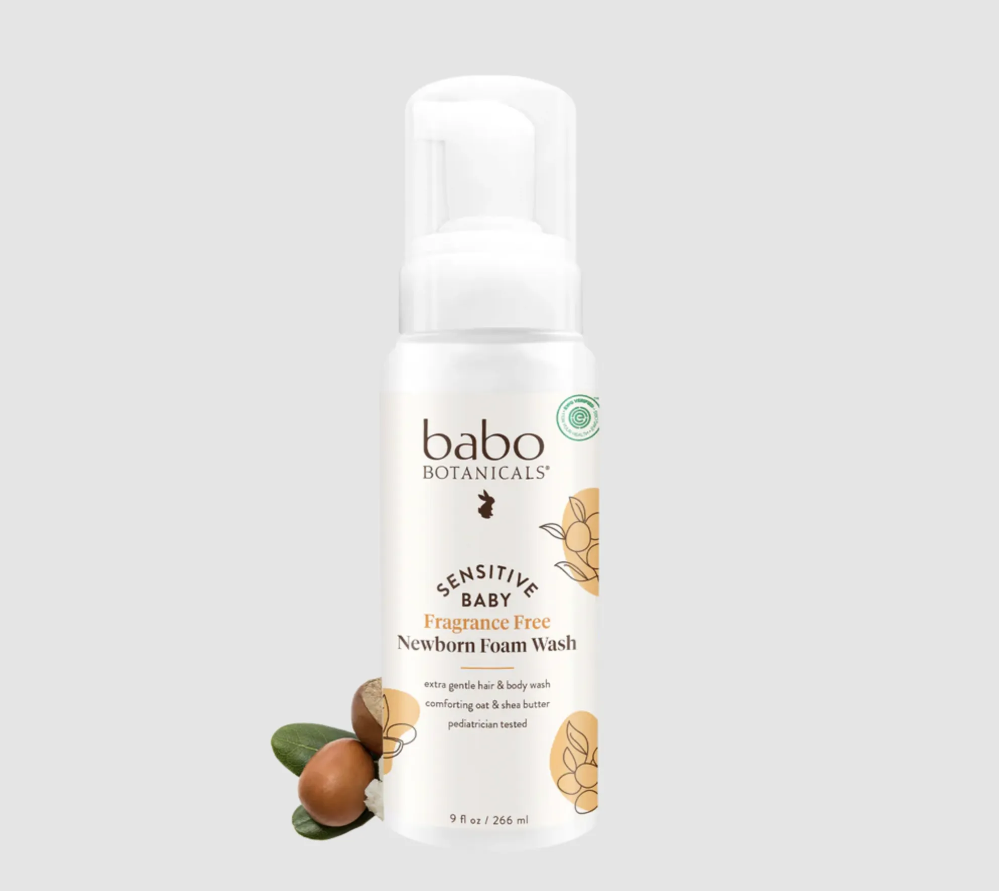 Babo Botanicals Sensitive Baby 9fl oz Fragrance-Free Newborn Foam Wash