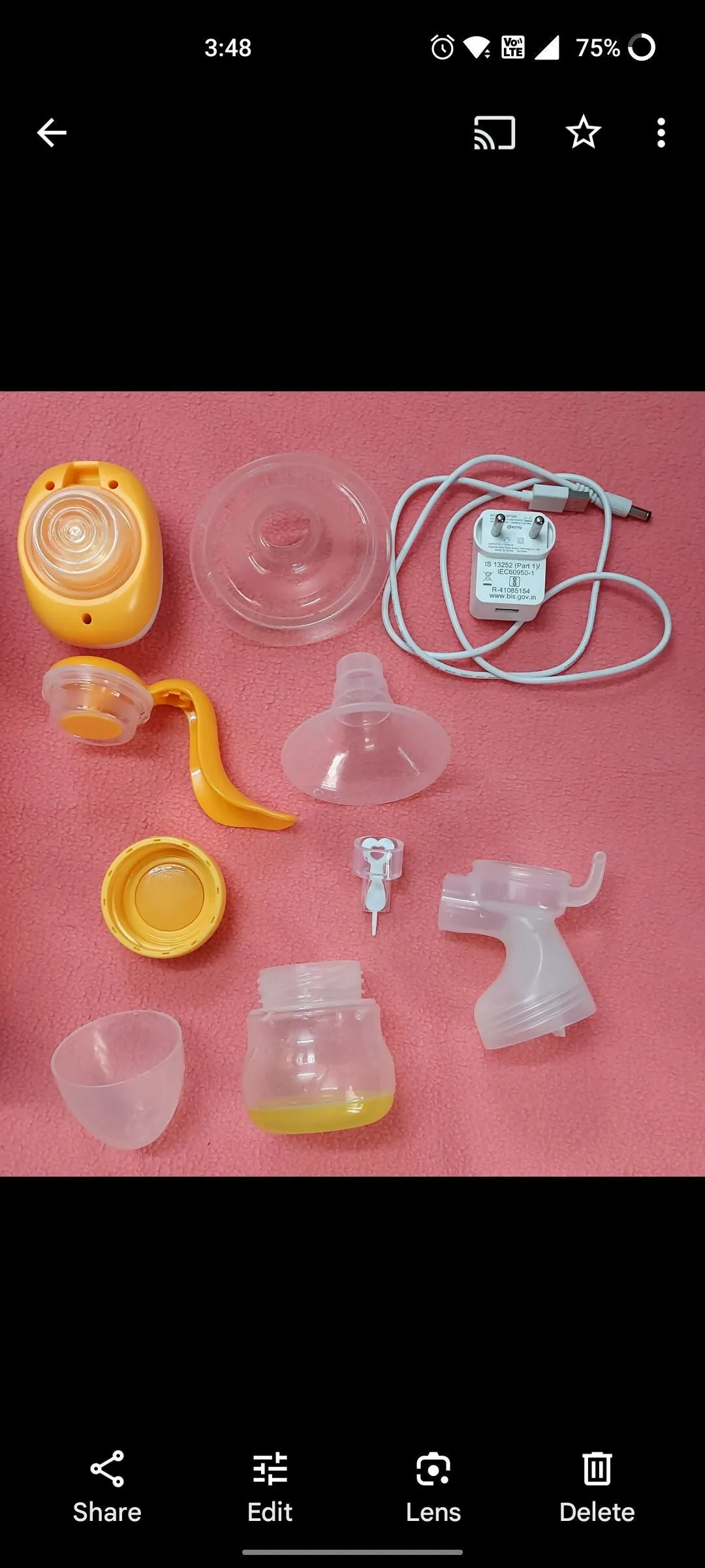 BABYHUG electric and manual breast pump