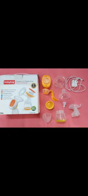 BABYHUG electric and manual breast pump