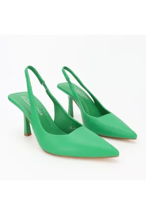 BEVERLY HEELED PUMP (GREEN)