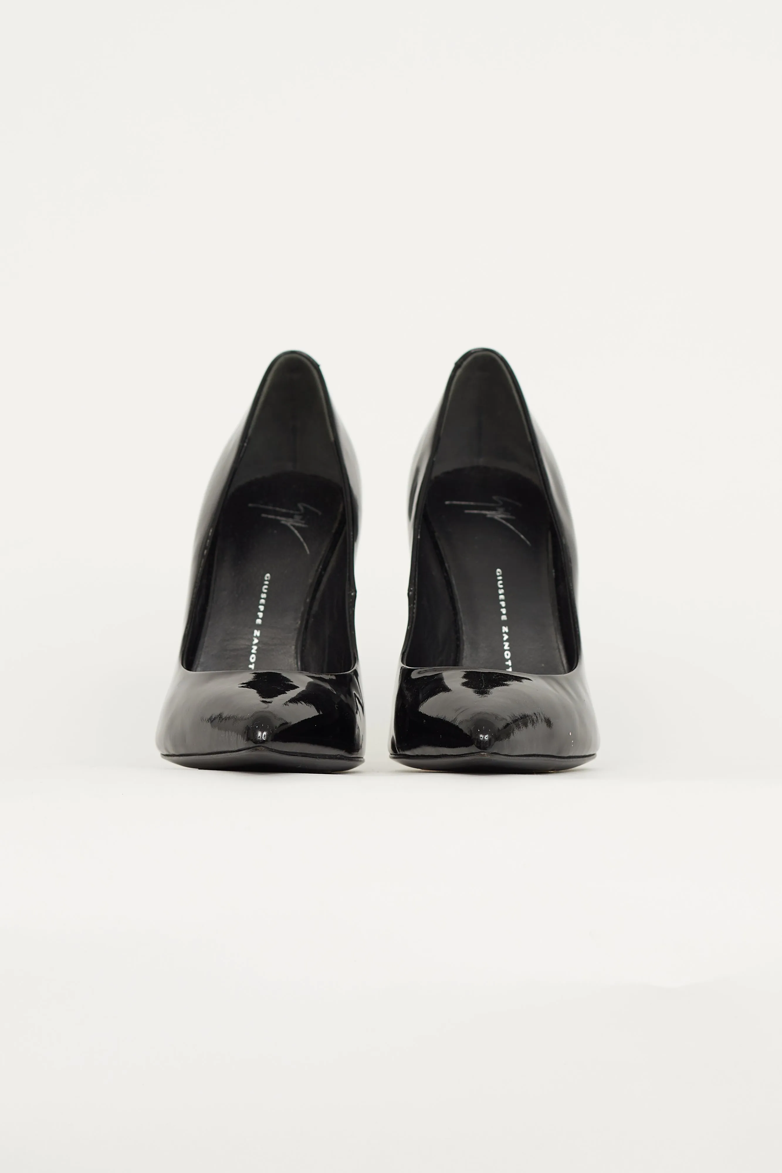 Black Patent Pointed Toe Pump