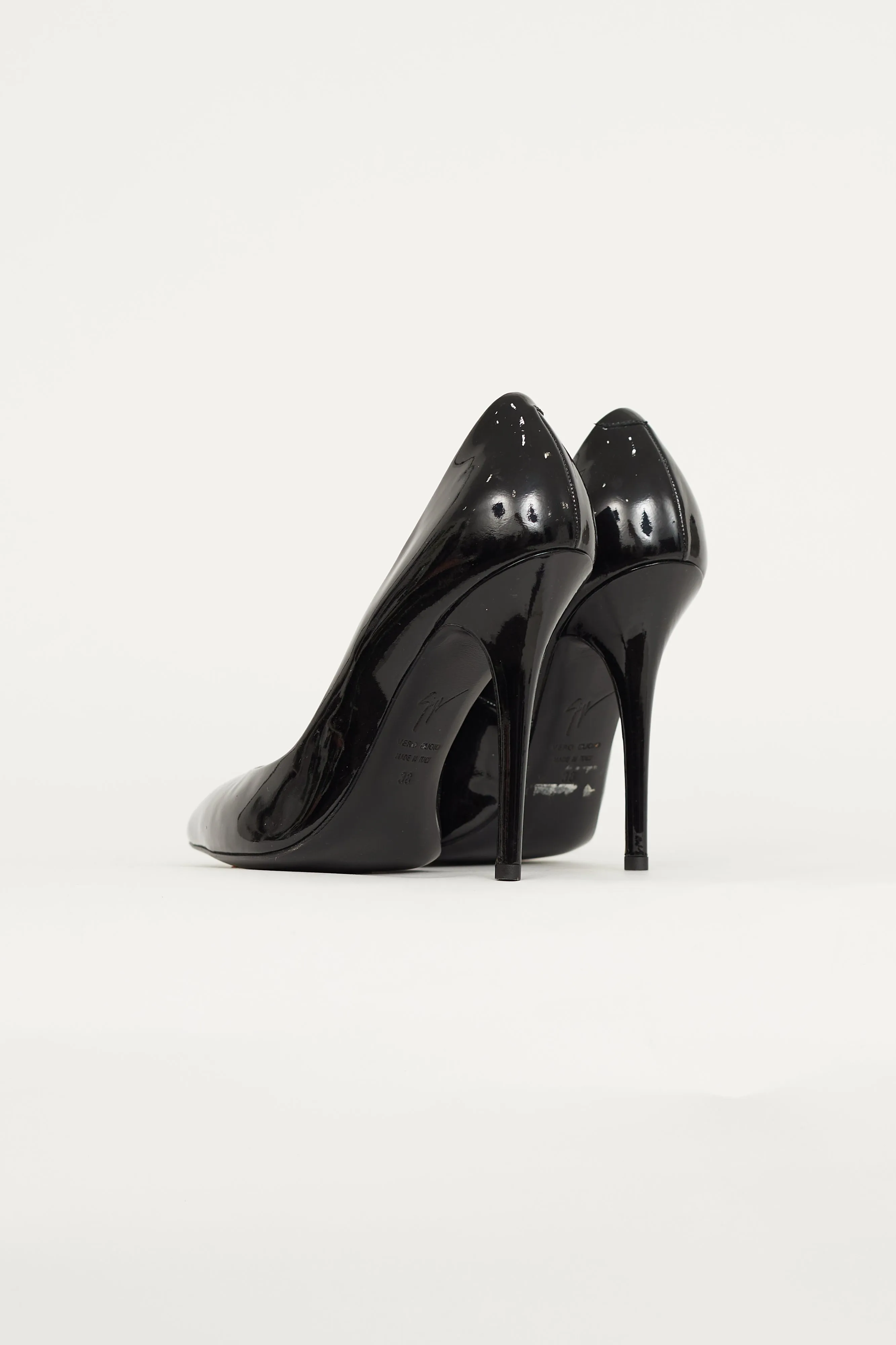 Black Patent Pointed Toe Pump