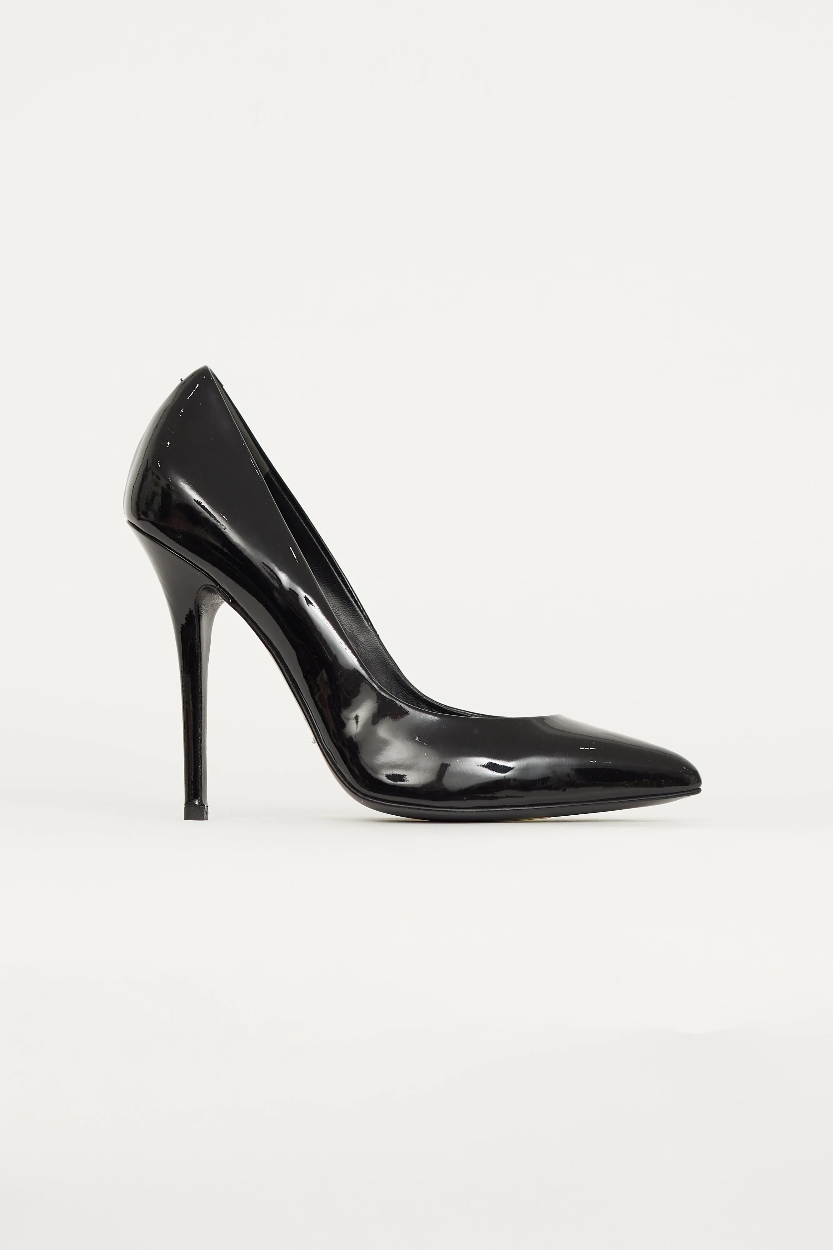 Black Patent Pointed Toe Pump