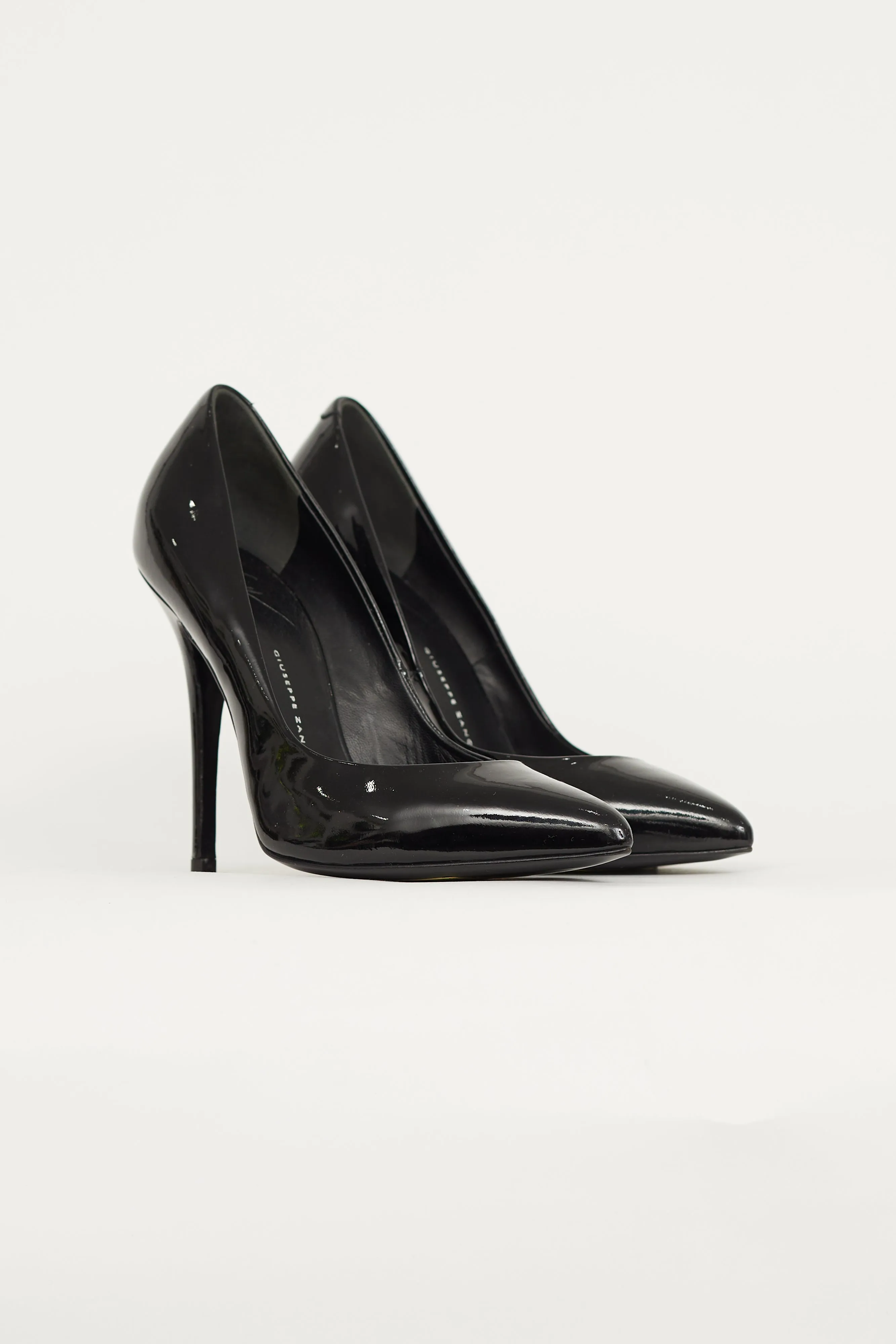 Black Patent Pointed Toe Pump