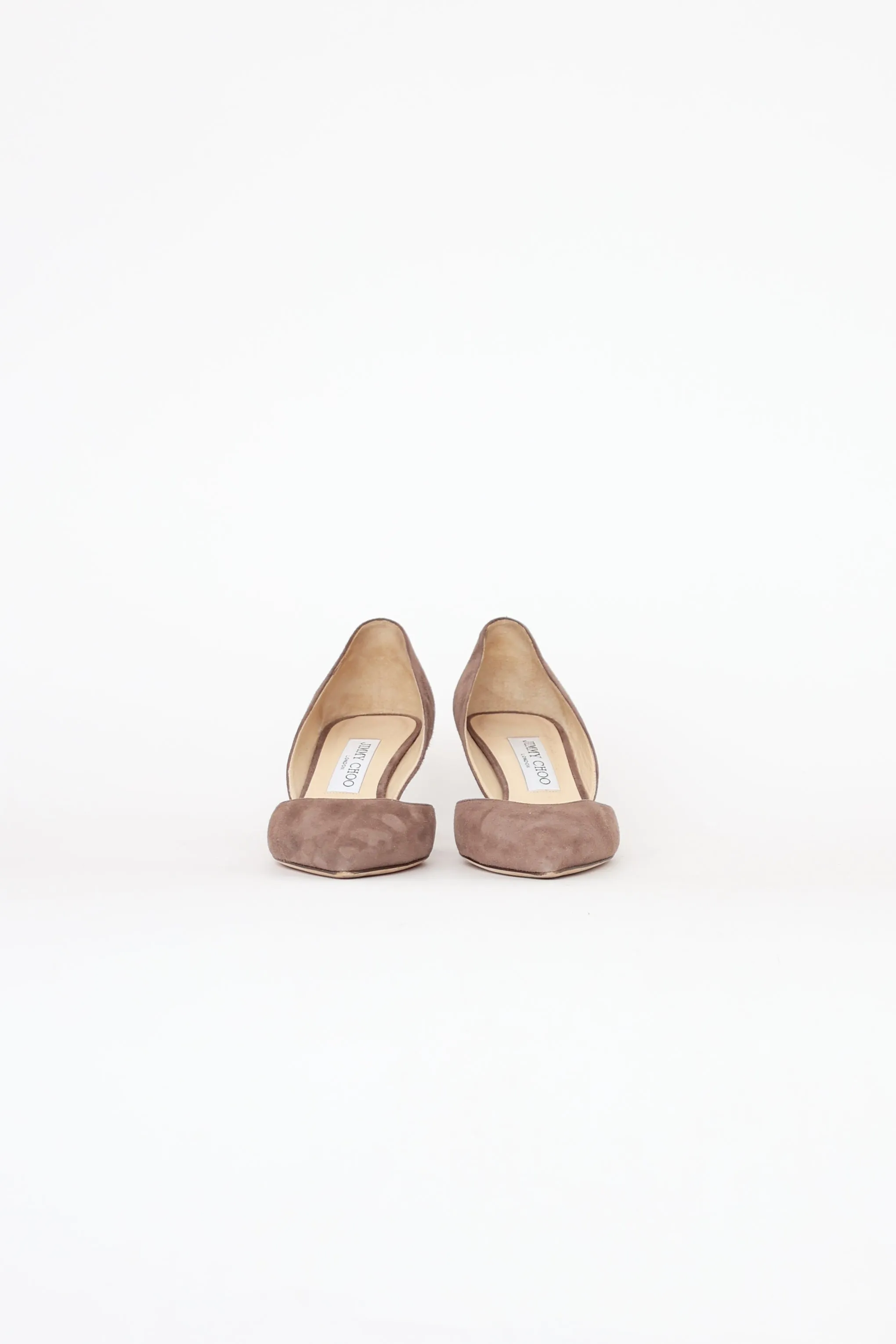 Brown Suede D'Orsay Pump