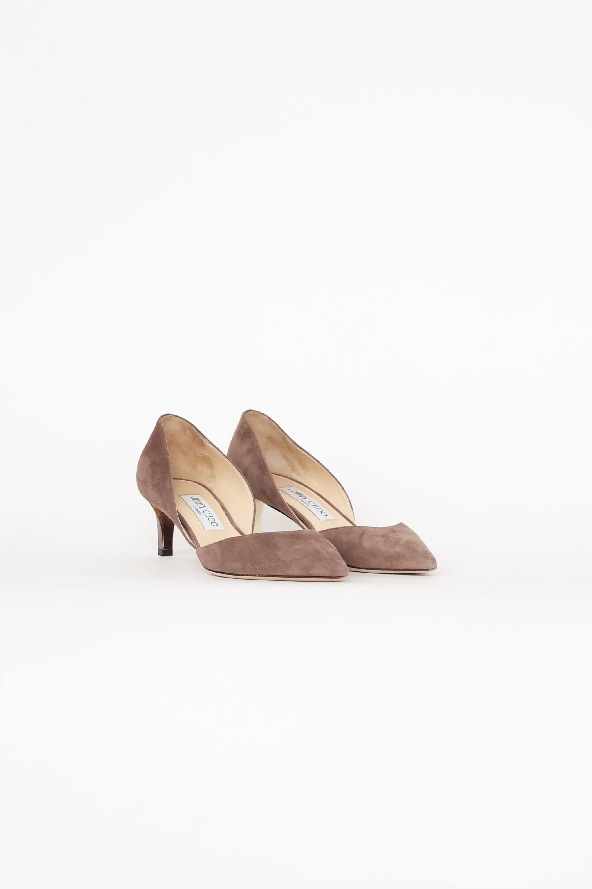 Brown Suede D'Orsay Pump