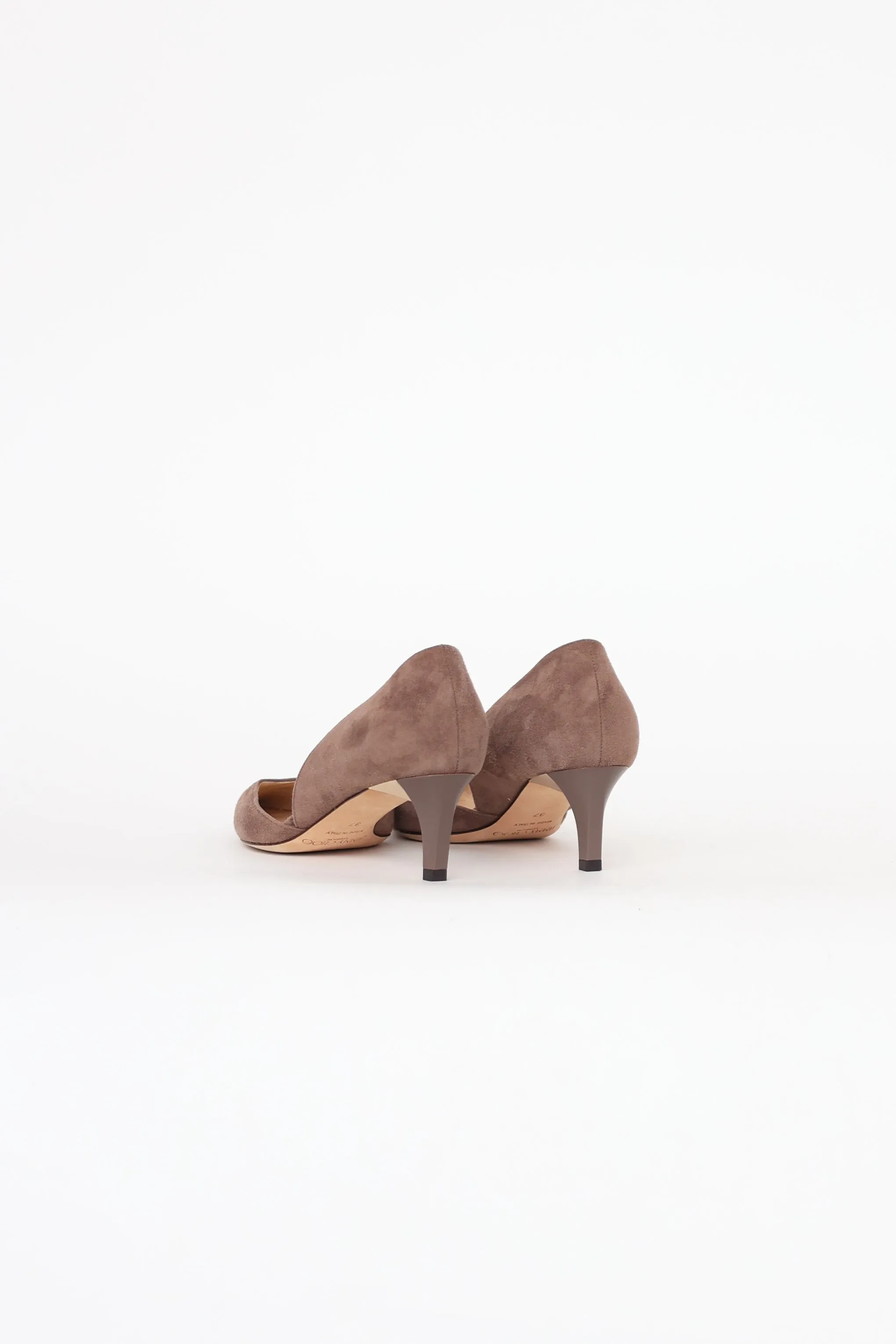 Brown Suede D'Orsay Pump