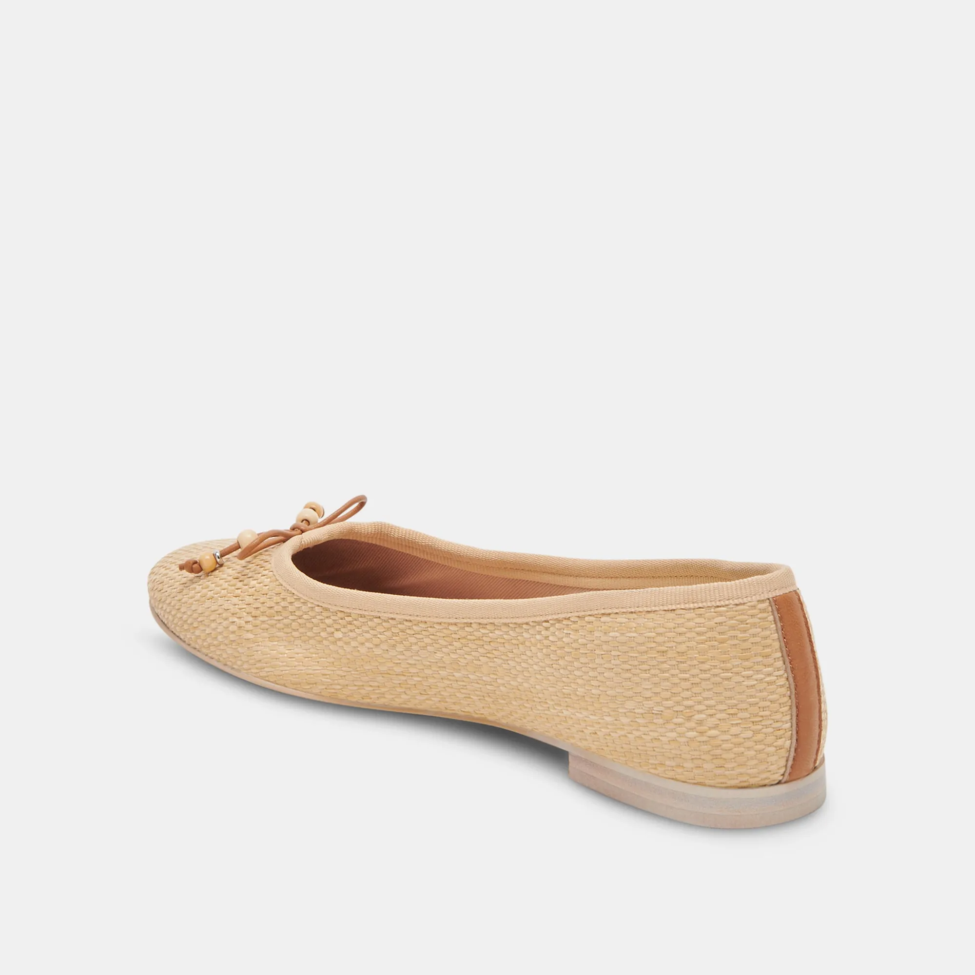 CACY BALLET FLATS NATURAL RAFFIA