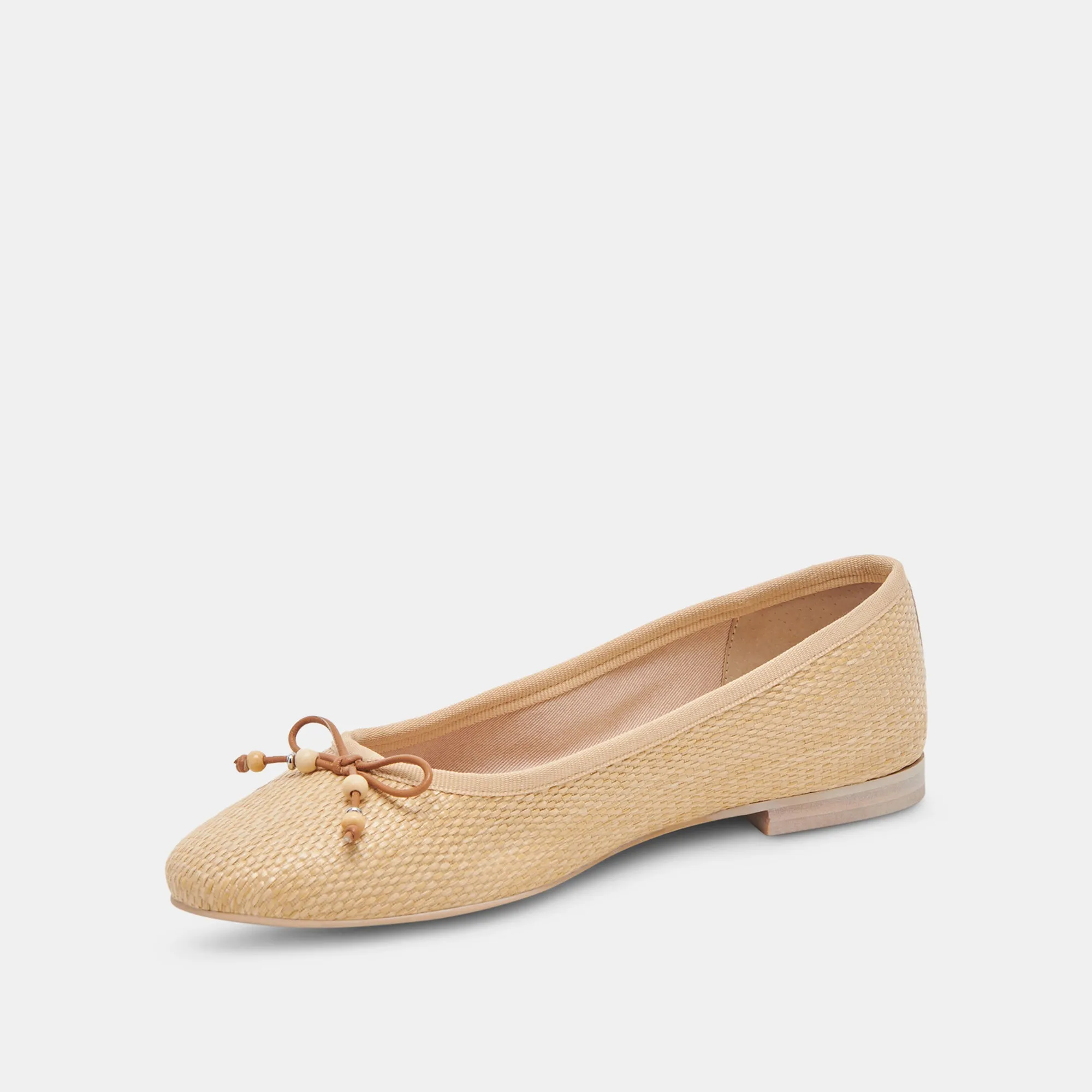 CACY BALLET FLATS NATURAL RAFFIA