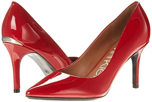 Calvin Klein Women's Gayle Pump, Crimson Red, 8