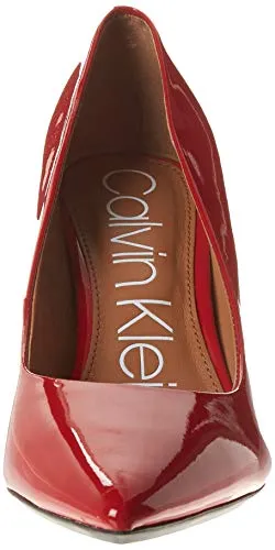 Calvin Klein Women's Gayle Pump, Crimson Red, 8