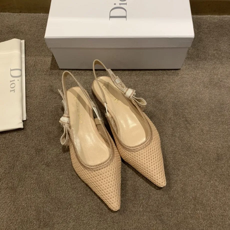 CD J'Ador Slingback Pump Beige For Women 0.6 in / 1.5 cm