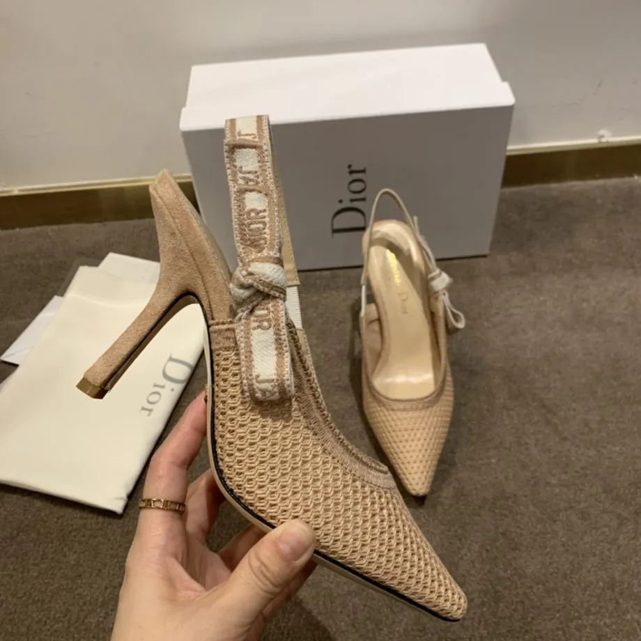 CD J'Ador Slingback Pump Beige For Women 3.7 in / 9.5 cm