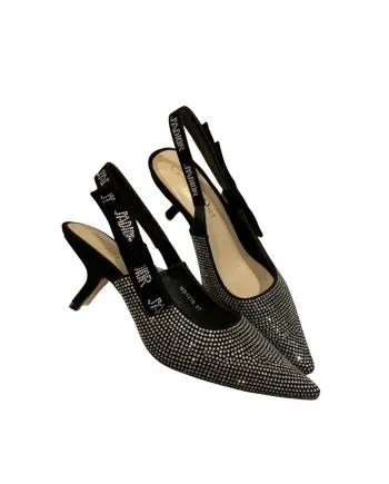 CD J'Ador Slingback Pump Black For Women 2.6 in / 6.5 cm