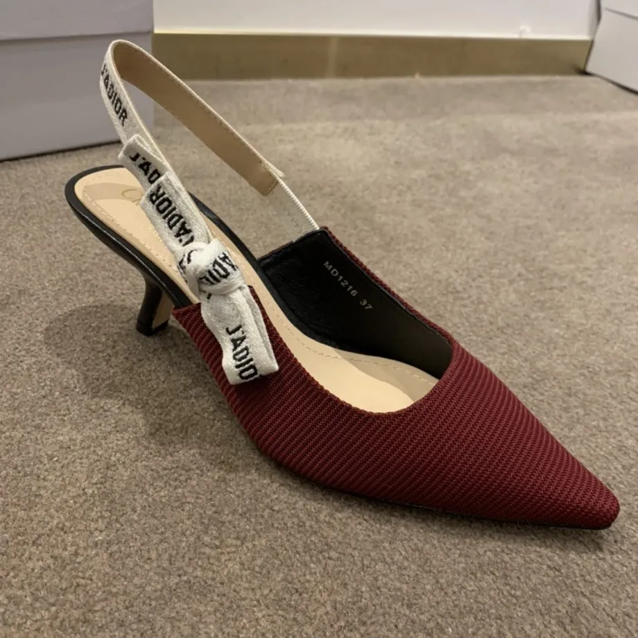 CD J'Ador Slingback Pump Red For Women 2.6 in / 6.5 cm