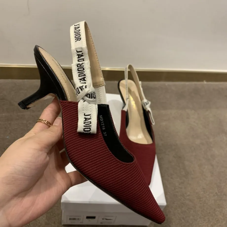 CD J'Ador Slingback Pump Red For Women 2.6 in / 6.5 cm