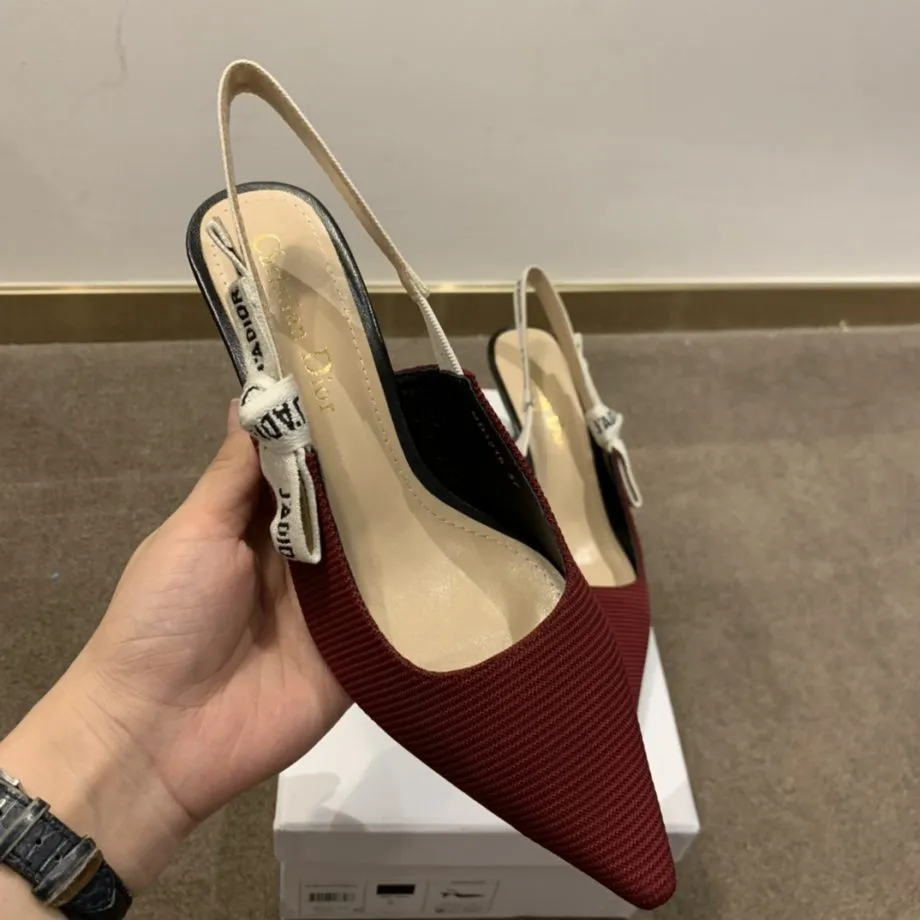 CD J'Ador Slingback Pump Red For Women 2.6 in / 6.5 cm