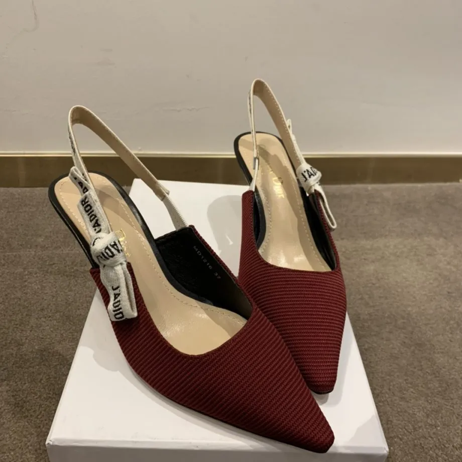 CD J'Ador Slingback Pump Red For Women 2.6 in / 6.5 cm