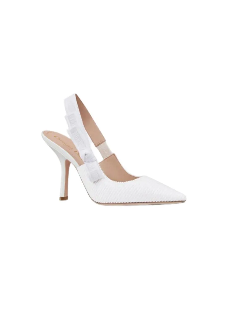 CD J'Ador Slingback Pump White For Women 4 in / 10 cm KDP867EFR_S10W